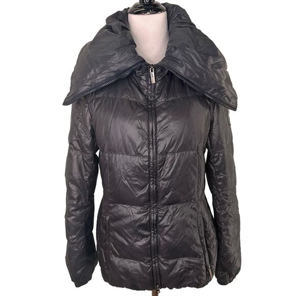 ADD Italy Goose Down Black Women's Puffer Jacket Size 6 - Picture 1 of 14